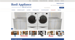 Desktop Screenshot of basilappliance.com